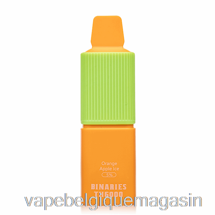 Vape Jetable Horizon Binaires Th6000 Jetable Orange Pomme Glace